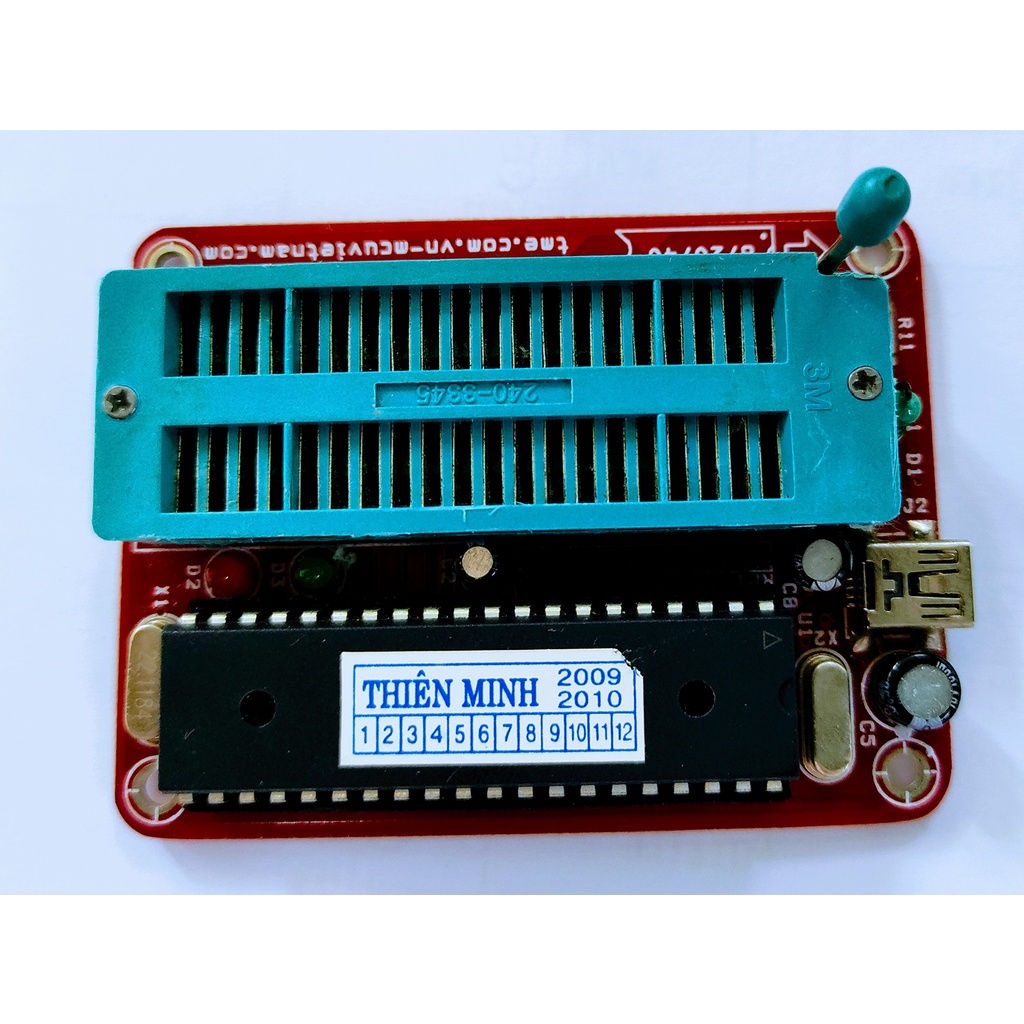 Mạch nạp IC 89xx (AT89C51, AT89C52, AT89S52, AT89C2051...) / Kit nạp Vi điều khiển 200S-USB / Dụng c