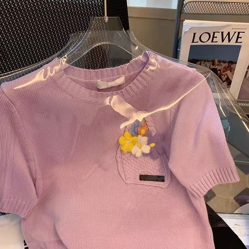 Áo Thun Tay Ngắn Thiết Kế Mới Thời Trang Mùa Hè Theo Phong Cách Hàn Quốc Dành Cho Nữ