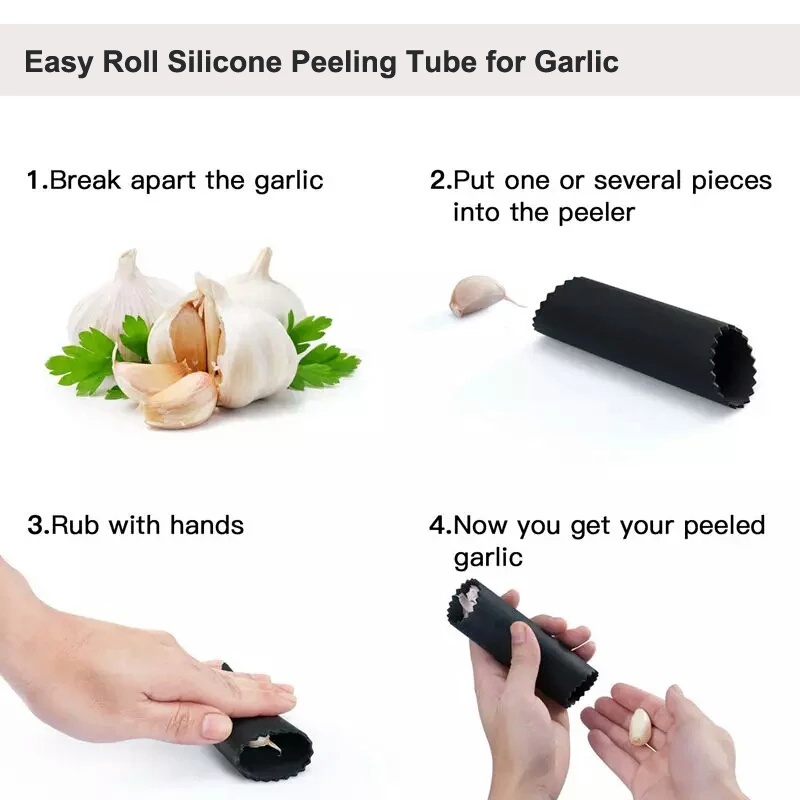 Dụng Cụ Bóc Vỏ Tỏi Bằng Silicone Tiện Lợi