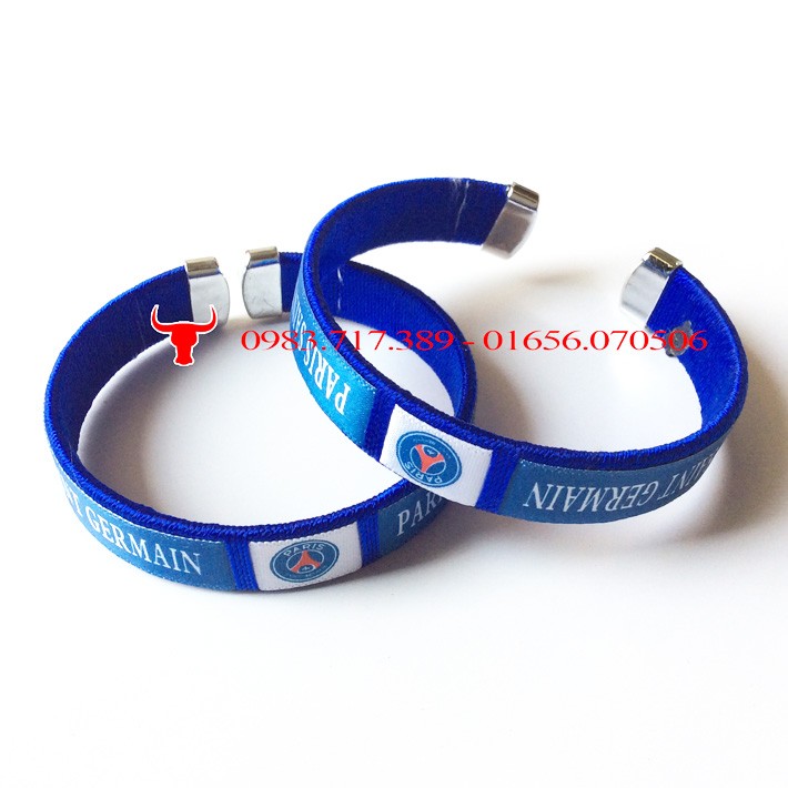 Vòng tay bọc vải lưu niệm - các câu lạc bộ bóng đá Manchester, Arsenal, Chelsea, Barca, Real, Liverpool - Trâu shop