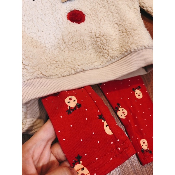 Set bộ tuần lộc bé gái du xin nguyên móc tag