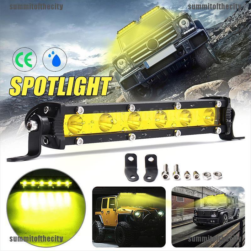 Đèn LED 7 &quot;18W 4WD Ánh Sáng Vàng Cao Cấp Cho Xe Ô Tô / Tàu Thuyền