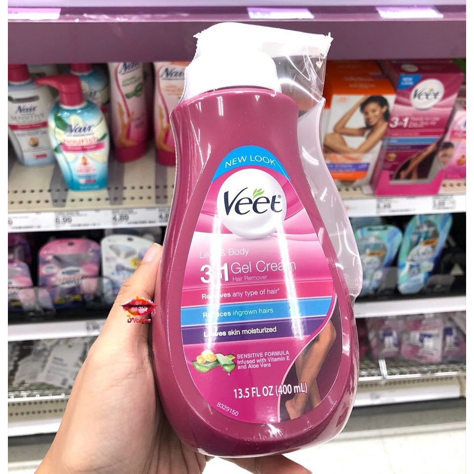 Kem Tẩy Lông Chân + Body - Veet Gel Hair Removal Cream 400ml