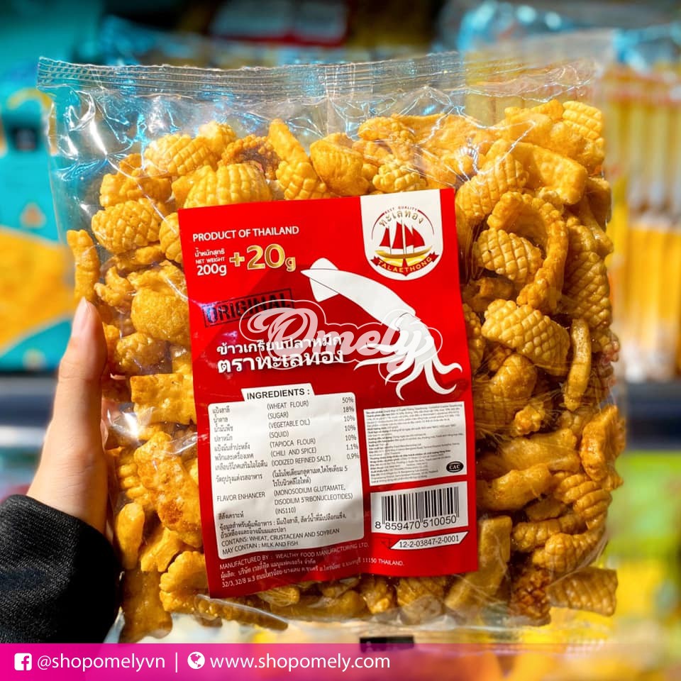 Snack Bimbim Mực Thái Lan Siêu Ngon - Gói 200gr tặng kèm 20gr SALE SỐC