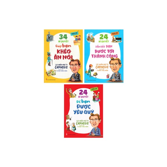 Sách - Combo lời nhắn nhủ từ Carnegie dành cho thanh thiếu niên (Bộ 3 Cuốn)