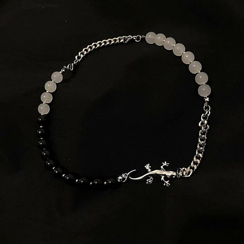 Dây chuyền mặt hình tắc kè phong cách hip hop thời trang harajuku hàn quốc