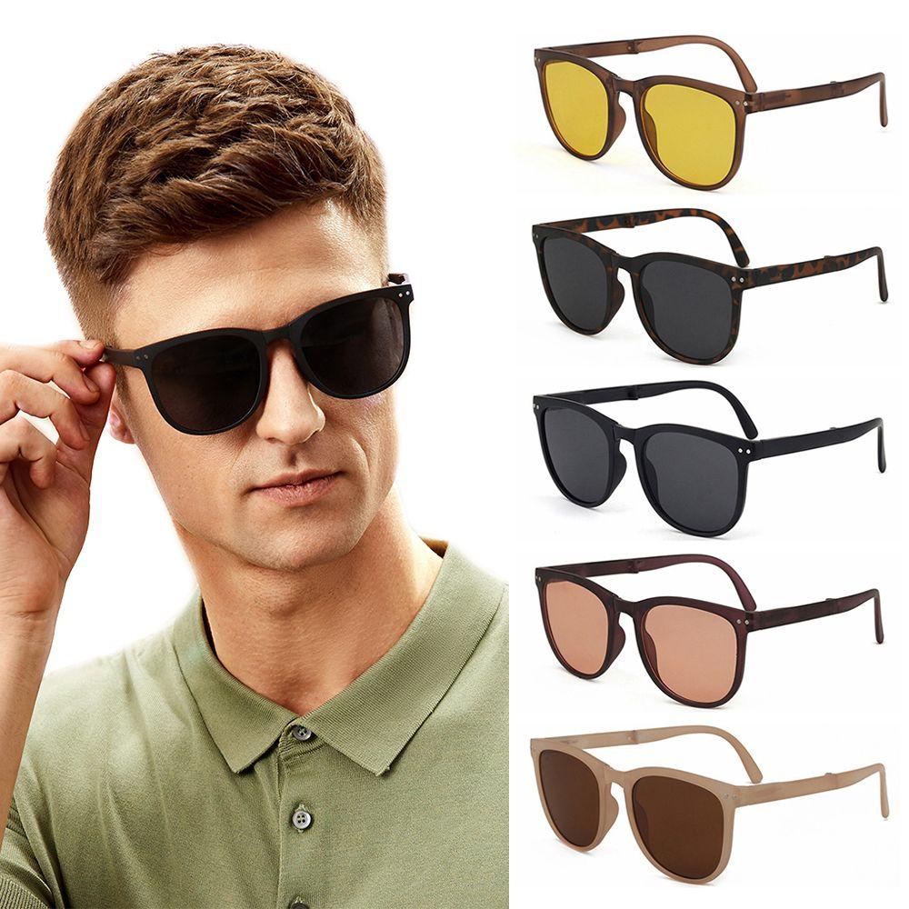 Kính Mát TR90 Gọng Kim Loại Siêu Nhẹ Có Thể Gấp Gọn Kèm Hộp Đựng Ốp