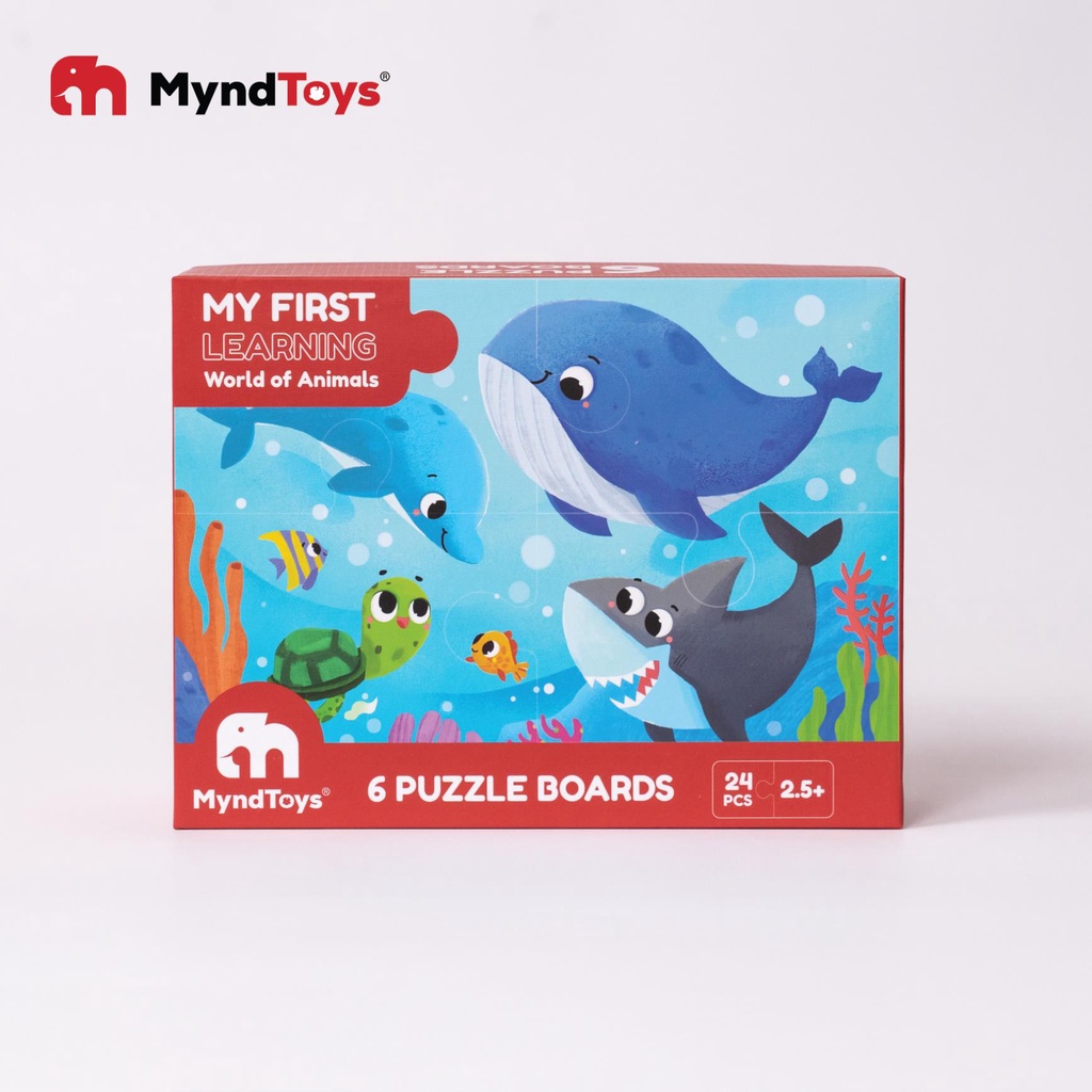 Đồ Chơi Xếp Hình Thông Minh MyndToys - My First Learning - Hai Chủ Đề Dành Cho Bé Trên 2 Tuổi Bắt Đầu Tập Xếp Hình