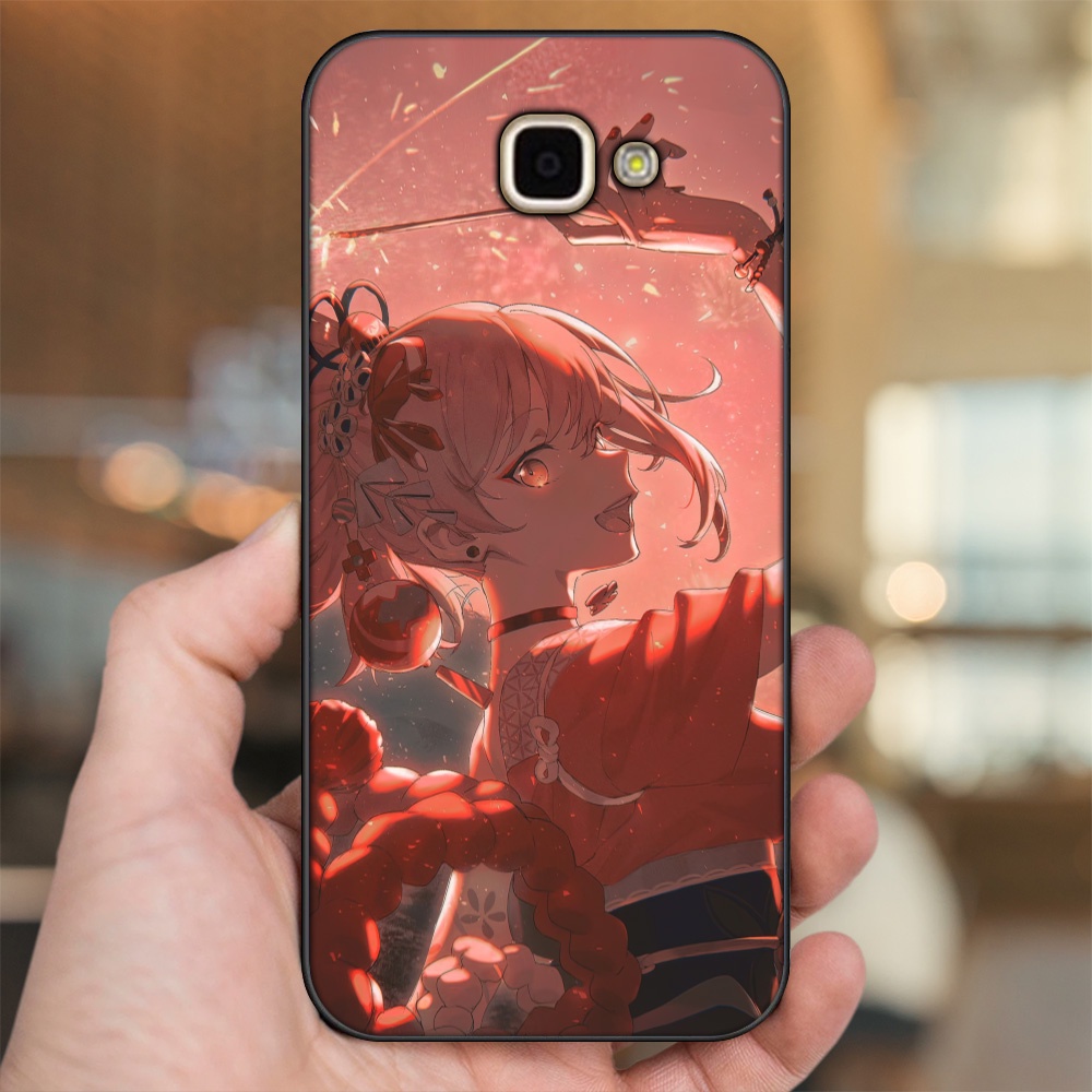 Ốp lưng Samsung A9 Pro viền đen in hình Yoimiya Genshin Impact