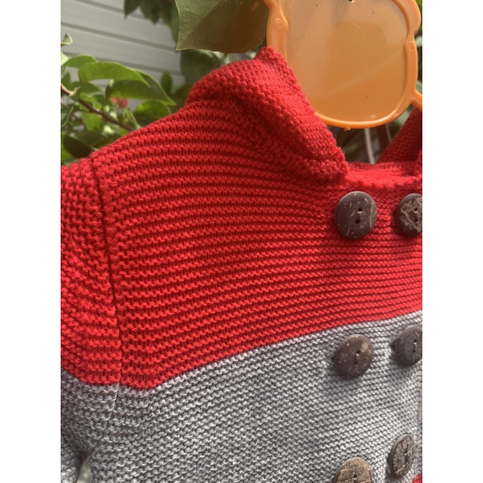 UALAROGO Áo khoác Len Ualarogo kèm mũ