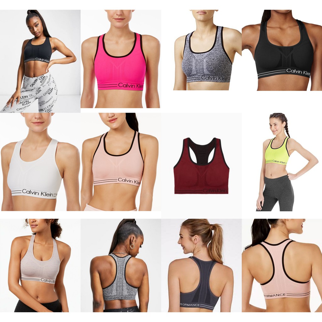 Áo bra tập gym yoga Calvin Klein không viền