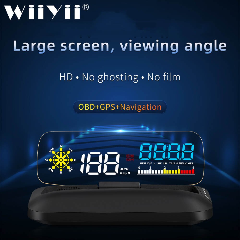 Máy Chiếu Tốc Độ Nước hud c5 obd obd2 gps Chuyên Dụng