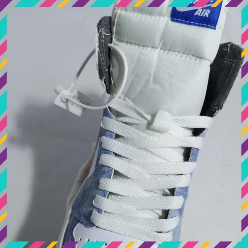 Giày Thể Thao Nam Nữ Sneaker Jordan Cao Cổ Jd 1 Cổ Cao Xanh Loang Hyper [Mẫu Mơi Chuẩn 11 - Full Bill Box] | BigBuy360 - bigbuy360.vn