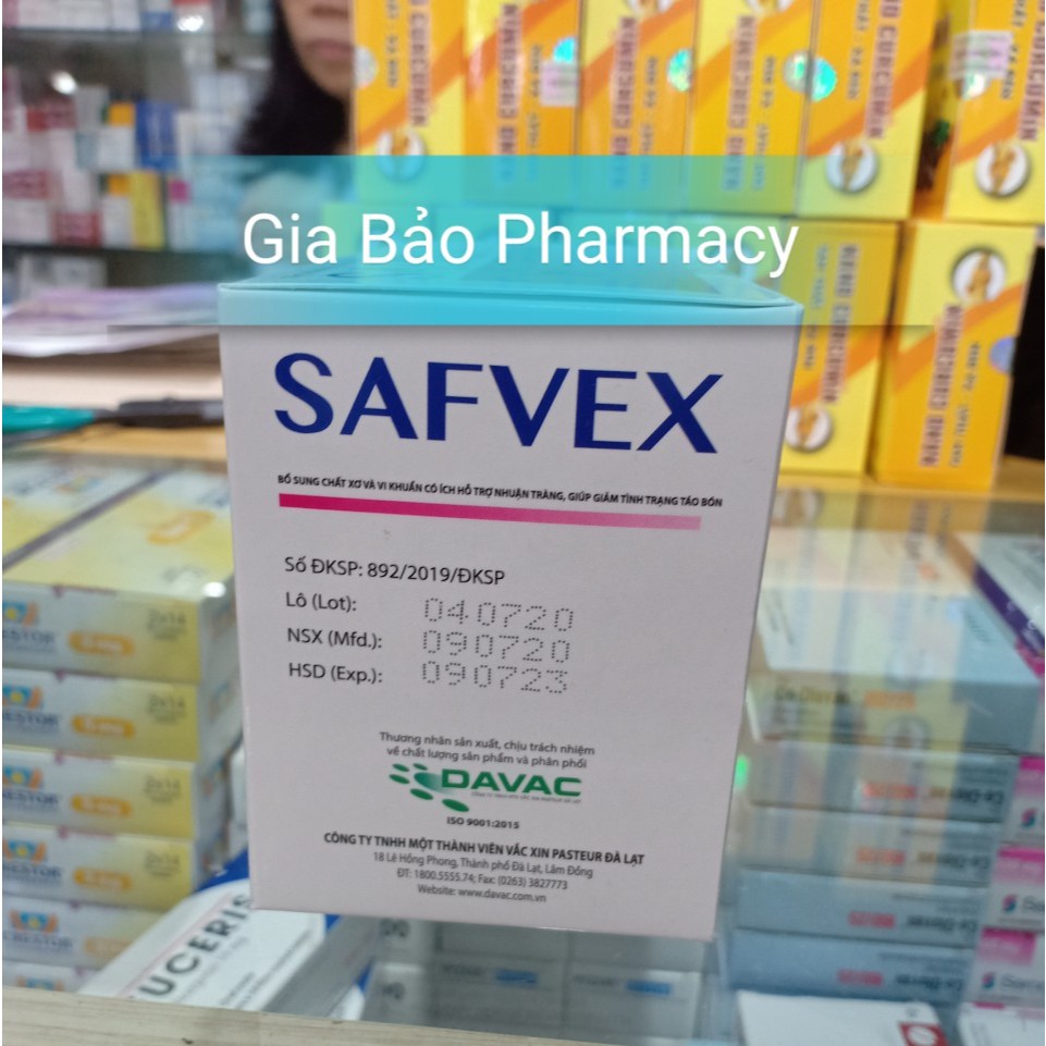 Men tiêu hóa SAFVEX - DATE 2023 bổ sung chất xơ và lợi khuẩn cho bé