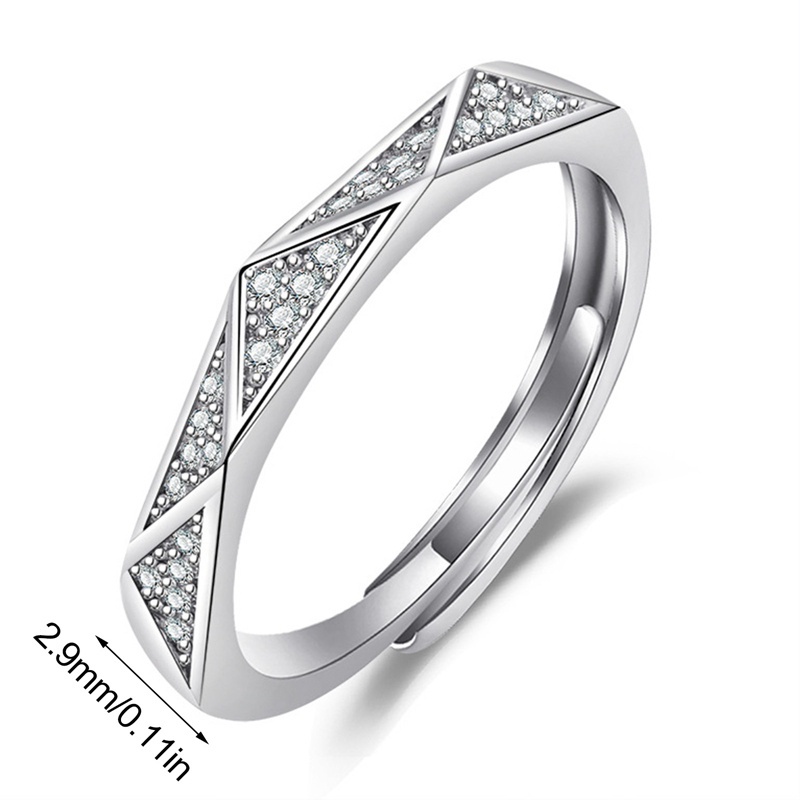 Nhẫn Cặp Đính Kim Cương Sáng Bóng