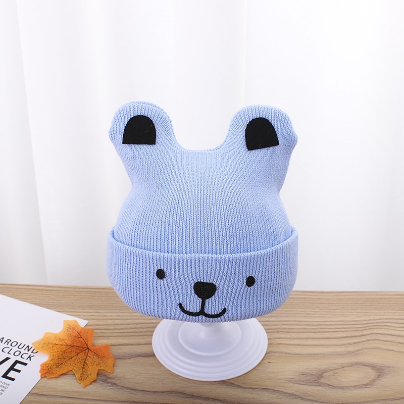 Nón len tai gấu dễ thương