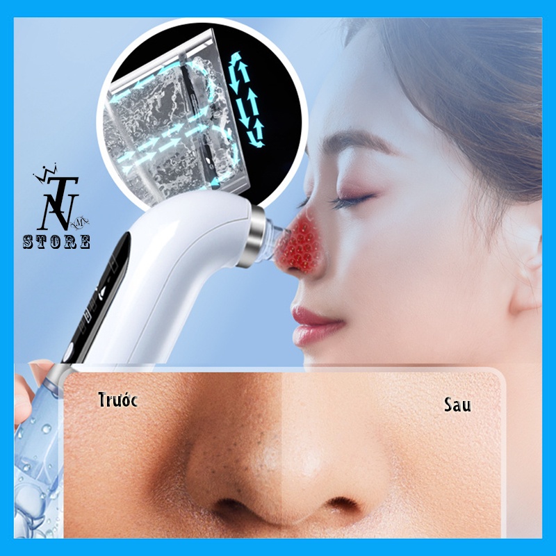 Máy hút mụn đầu đen, mụn cám, làm sạch lỗ chân lông, rửa mặt, máy hút mụn cầm tay đa chức năng