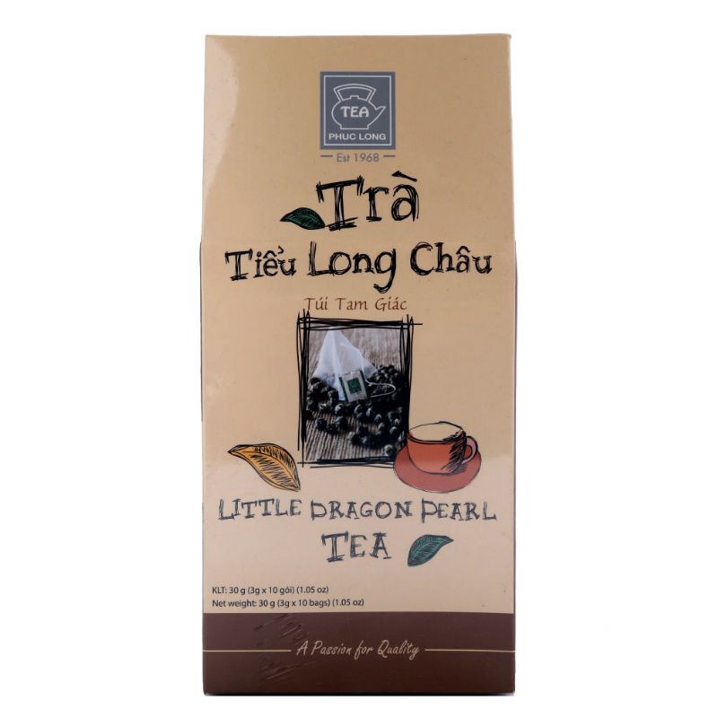 Trà Tiểu Long Châu Phúc Long Túi Tam Giác 30G (10 Gói)