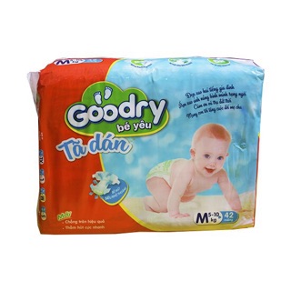 Combo 100 miếng bỉm dán goodry size M ( 5 đến 10 kg )