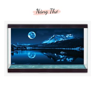 DECAL MẶT TRĂNG DÁN HỒ CÁ_THIẾT KẾ NÀNG THƠ