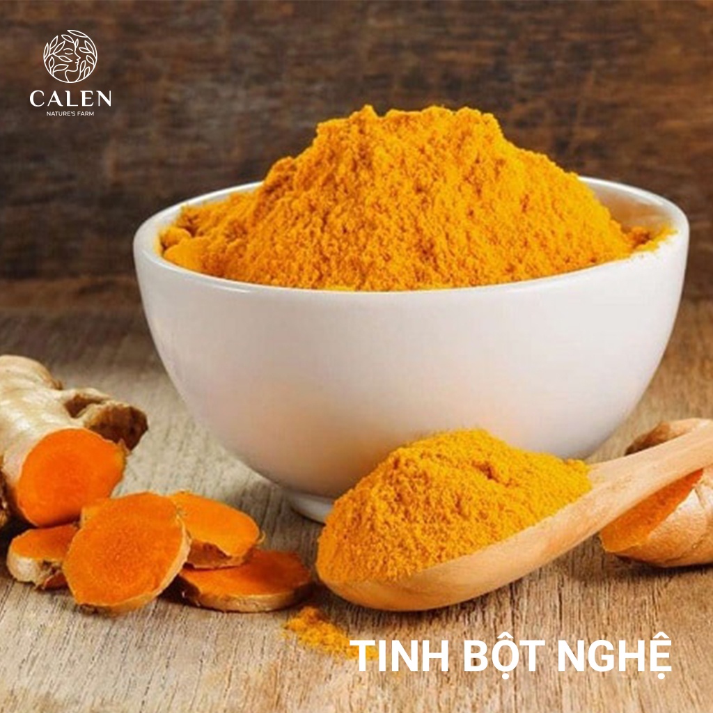 Mặt nạ nghệ , tinh bột nghệ trắng da Calen Herb Powder