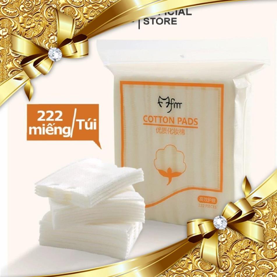 👉 Bông Tẩy Trang 222 Miếng - Bông Tẩy Trang Cotton Bịch 222 ( Hàng Chuẩn ) 👈