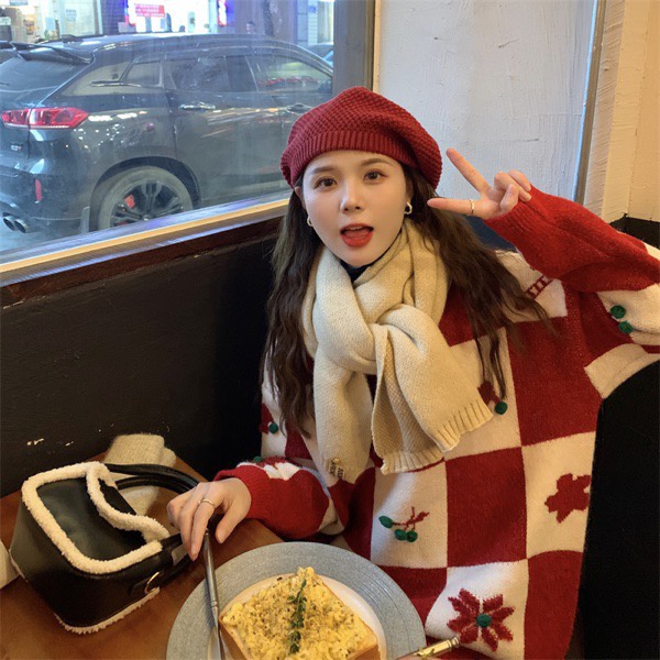 Áo Len Ô Vuông Noel Siêu Hót Hàng Quảng M0580-Vin_store168