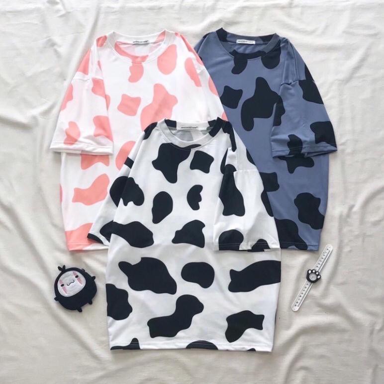 Set quần sooc đùi áo thun cộc tay bò sữa dáng rộng unisex/ Bộ đùi nữ mặc nhà thời trang hàn quốc_ranstore | BigBuy360 - bigbuy360.vn