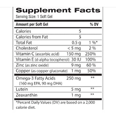 Thương hiệu: Bausch &amp; Lomb  Vitamin Bổ Mắt Ocuvite Lutein 60 Viên