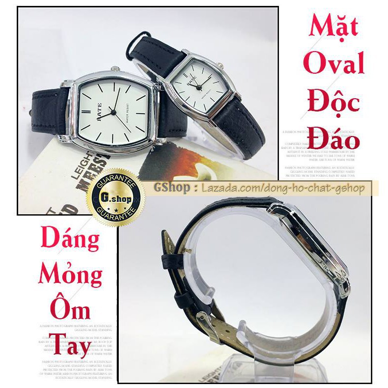 (FREE SHIP) Đồng Hồ Nữ Rate (Hong Kong) : Mặt Oval Độc Đáo HÀNG CAO CẤP