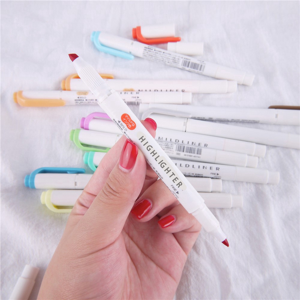 Bộ Bút Đánh Dấu Hai Mặt 5 Màu Sắc Giống Ngựa Vằn-25