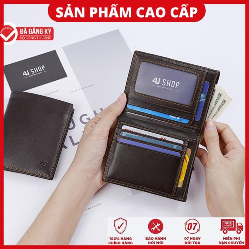 Ví Đứng Da Bò 4U Lịch Lãm FB170