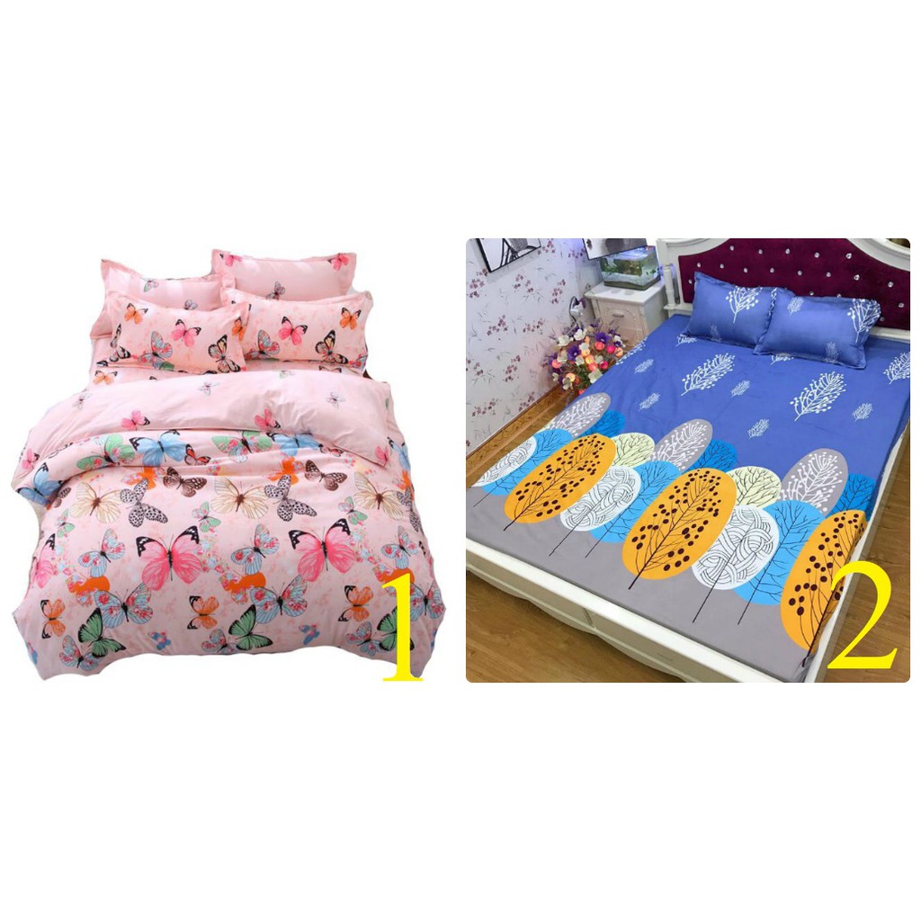 Set ga chun+ 2 vỏ gối + vỏ ôm