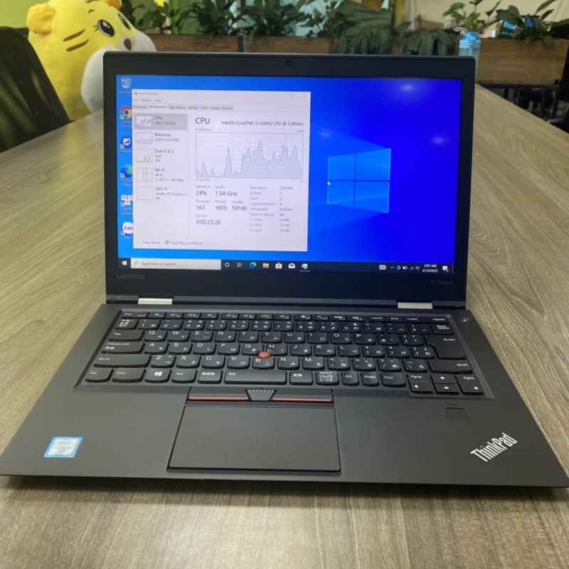 Máy Tính Thinkpad x1 Carbon  Core i7 8650u/Ram16G/SSD512/màn hình 14in FHD