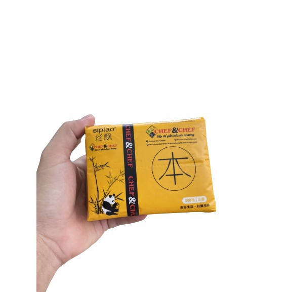 Khăn Giấy Lụa Premier hộp 180 tờ 2 lớp/ Elène 3 Lớp / YU XIAN / Gấu Trúc Sipao