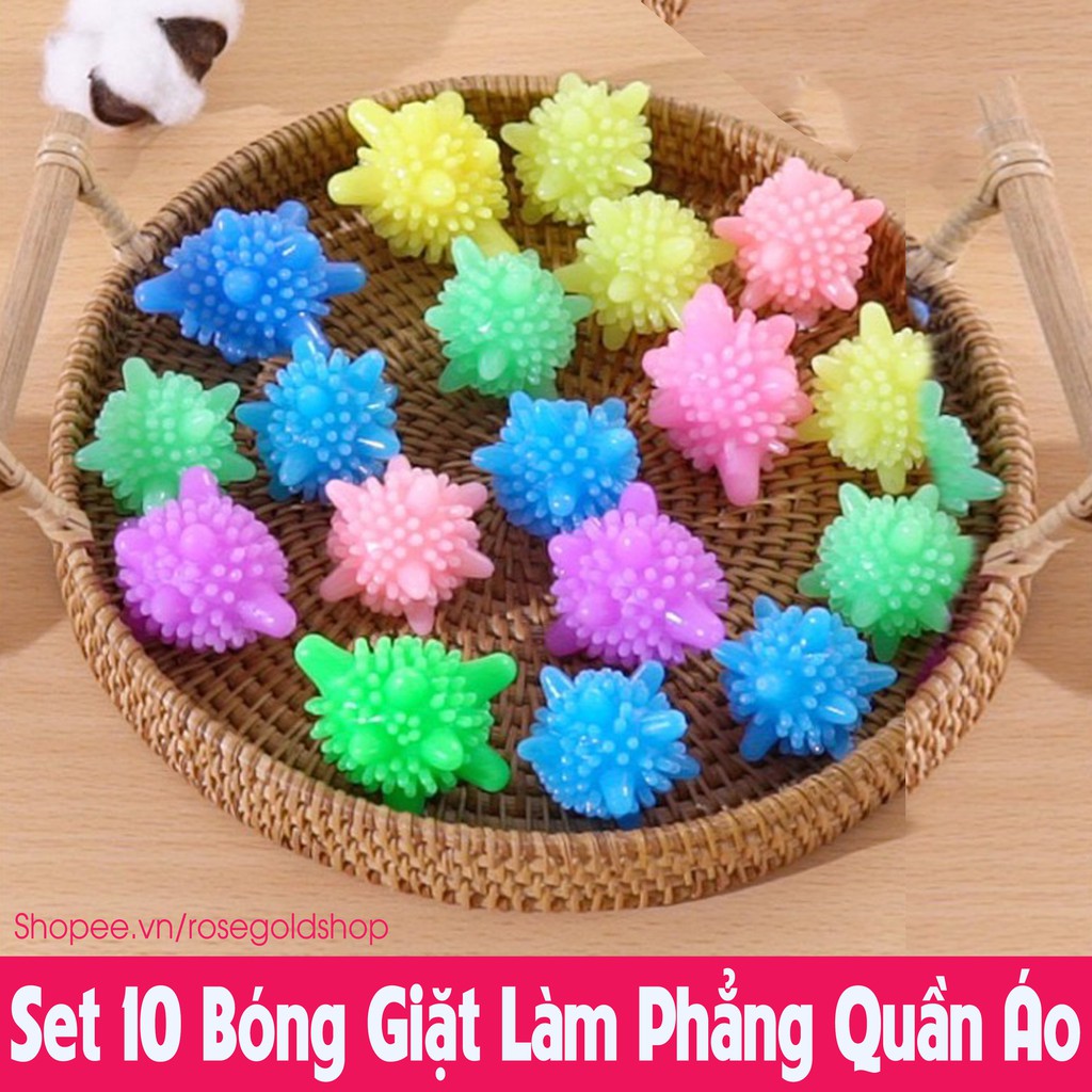 Set 10 Bóng Bỏ Máy Giặt Làm Phẳng Quần Áo