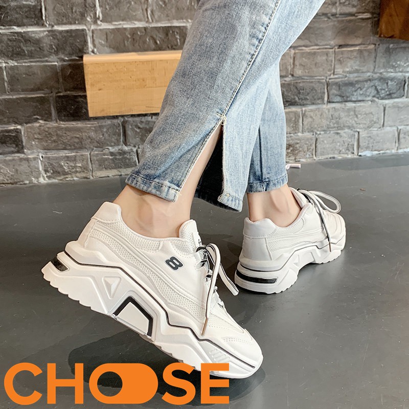 Giày Nữ Sneaker Phong Cách Choose Mới Đế Độn G2908