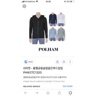 Áo khoác unisex Polhamm xuất Hàn xuất dư chuẩn xịn size S