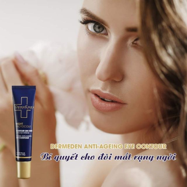 [ Tem chính hãng] Kem Dưỡng Mắt, Ngăn Lão Hoá Ban Đêm Dermeden Intense Anti – Agening Eye Contour 15ml | BigBuy360 - bigbuy360.vn