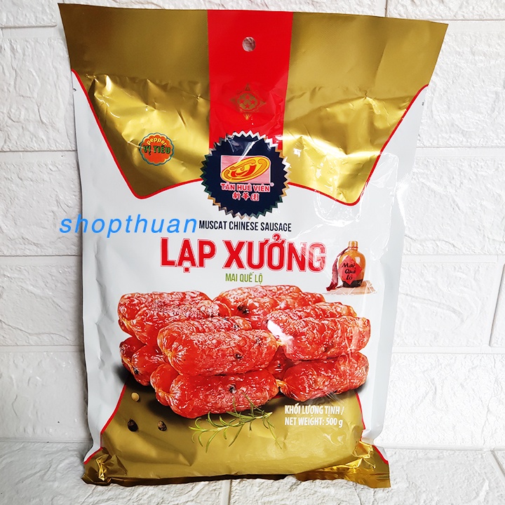 Lạp xưởng Mai Quế Lộ vị tiêu 4 sao 500g - Tân Huê Viên