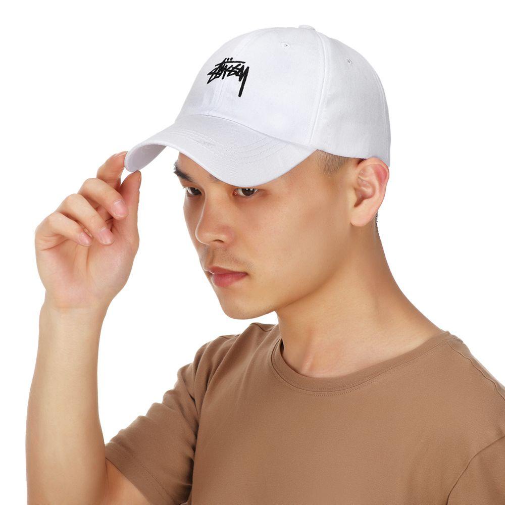 Mũ Lưỡi Trai Cotton Chống Nắng Thêu Chữ Sau Lưng Cho Nam Nữ