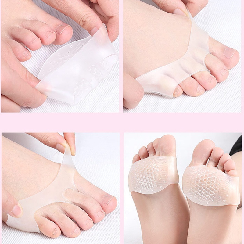 1 Cặp Đệm Silicone Lót Giày Cao Gót Chống Trượt Họa Tiết Tổ Ong