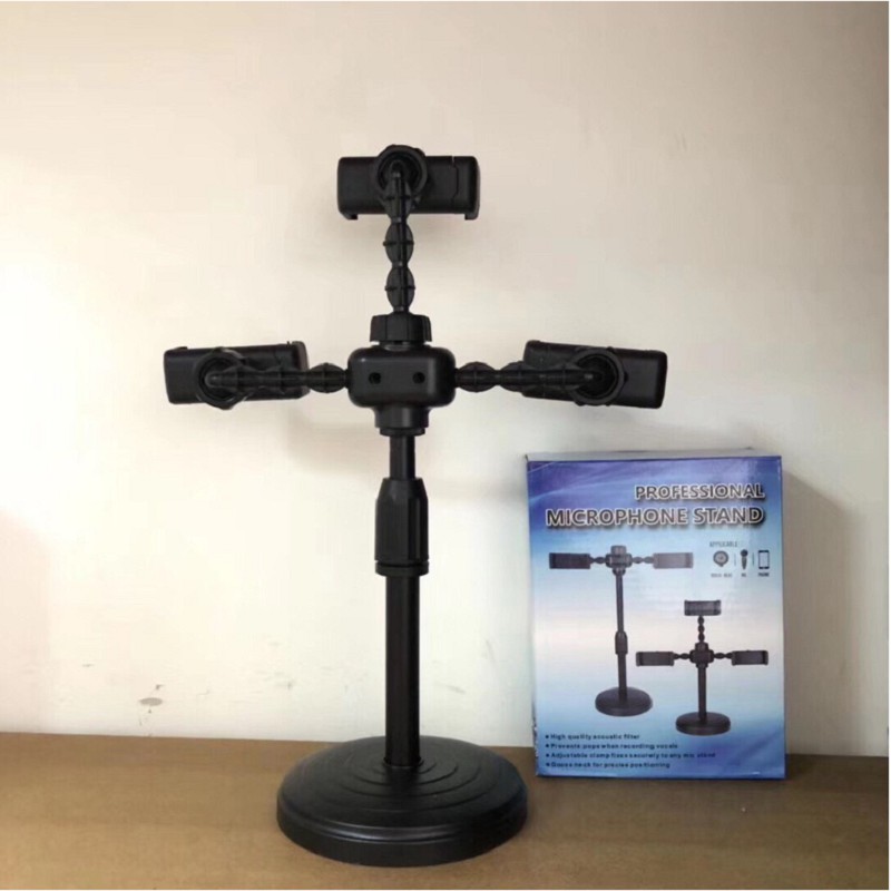 Giá Đỡ Kẹp Điện Thoại LiveStream, Giá Đỡ 3 Điện Thoại Livestream Để Bàn, Cây Live Stream Chuyên Nghiệp Giá Rẻ | BigBuy360 - bigbuy360.vn