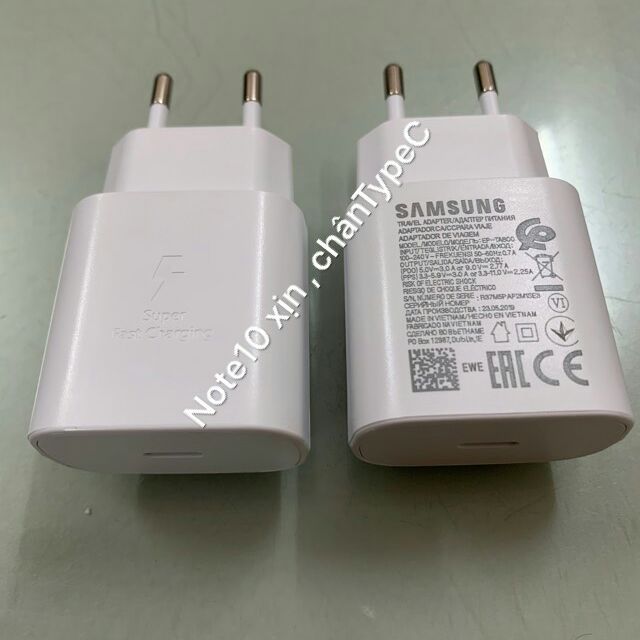Củ sạc nhanh 25w cho samsung galaxy Note 10 ,Note 10 Plus , S 20 , Note 20 , Fold 3 chính hãng Bảo hành 12 tháng