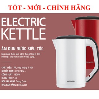 Bình Ấm Đun Siêu Tốc Lock&Lock 1.7L EJK738WHT