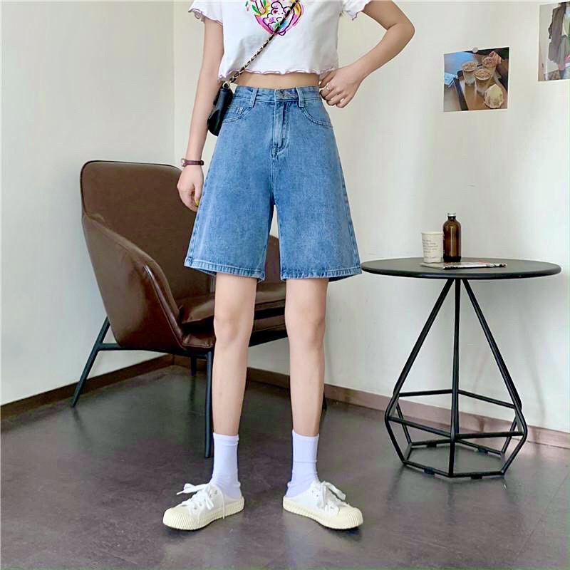 Quần Short jean nữ chất bò trơn mềm xinh xắn | BigBuy360 - bigbuy360.vn