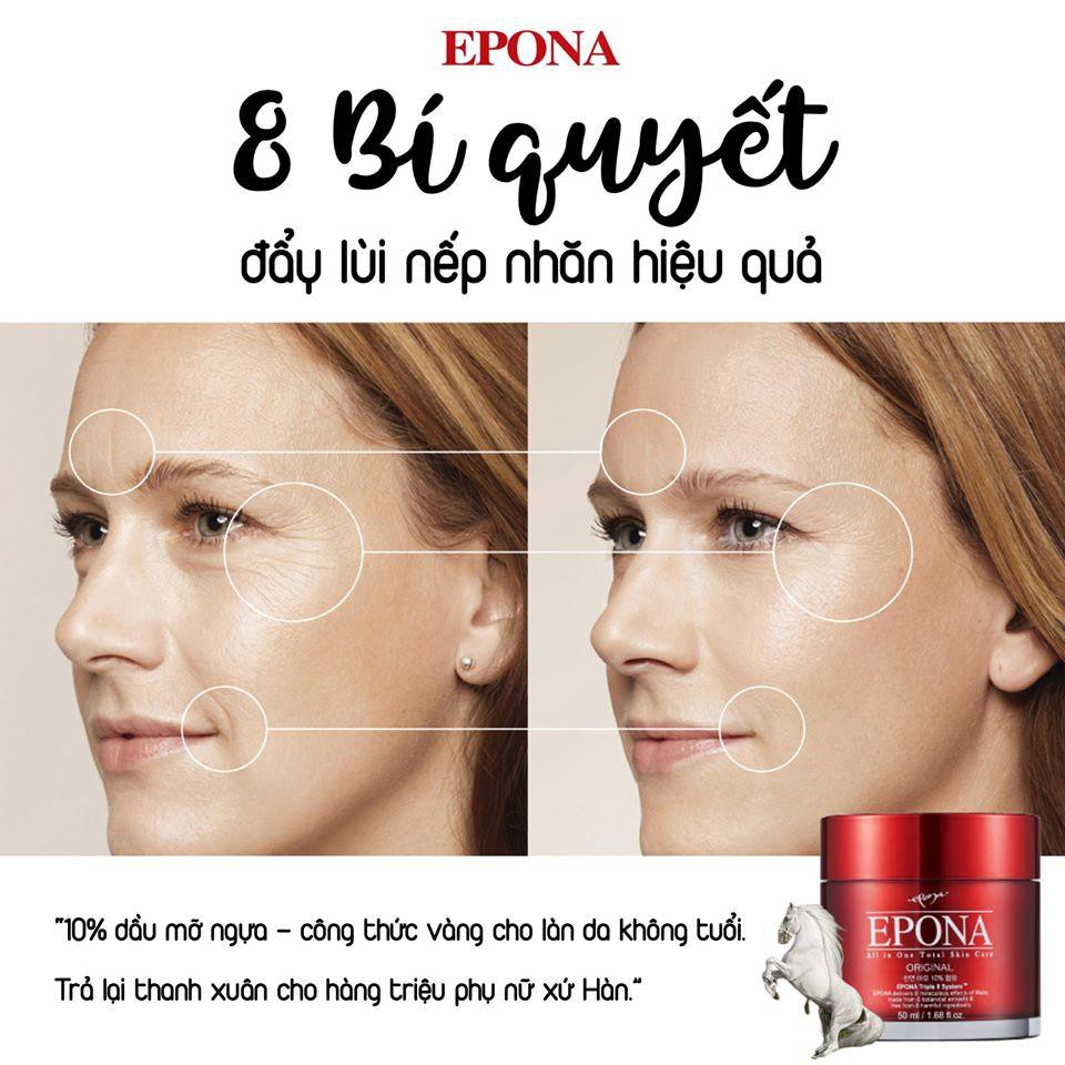 Kem Dầu Ngựa Đa Năng Dưỡng Sáng Da, Ngừa Lão Hóa Epona All In One Total Skin Care Intensive 50ml