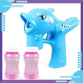 Súng phun bong bóng xà bông cá heo ngộ nghĩnh dành cho bé trai bé gái