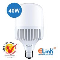 Bóng đèn led búp trụ cao cấp ELINK 10W - 15W - 20W - 30W - 40W - 50W - 60W ánh sáng trắng, Bảo hành 2 năm