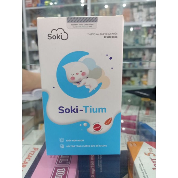Soki-Tium- cải thiện giấc ngủ cho trẻ sơ sinh, dùng cho các bé hay khóc đêm, khó ngủ, chậm lớn